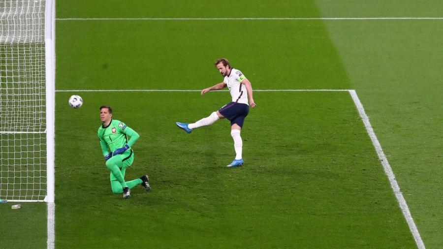Harry Kane marcou pela Inglaterra na partida contra a Polônia pelas Eliminatórias Europeias da Copa do Mundo de 2022 - Michael Steele - The FA/The FA via Getty Images