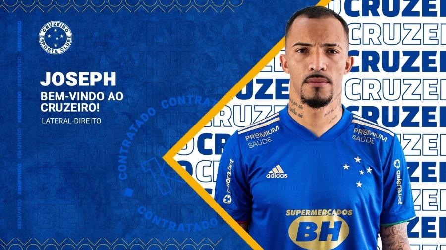 Polivalente, Joseph, de 26 anos, teve o seu nome aprovado pelo técnico Felipe Conceição - Cruzeiro/Divulgação