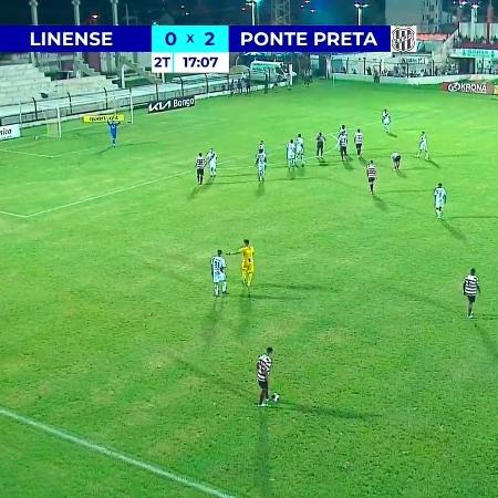 Transmissão de Linense x Ponte Preta pelo canal Futebol Paulista do YouTube contou com pegadinha - Reprodução/YouTube Futebol Paulista