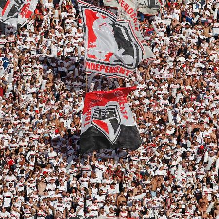 Torcida do São Paulo, durante a partida contra o Palmeiras - Rubens Chiri/São Paulo FC