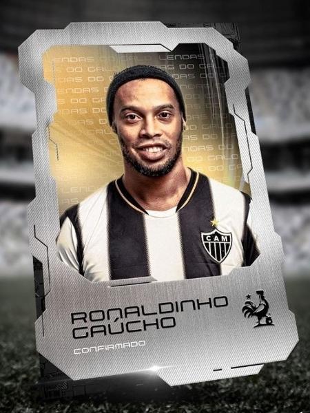 Atlético-MG confirma Ronaldinho Gaúcho em “jogo das lendas“ na