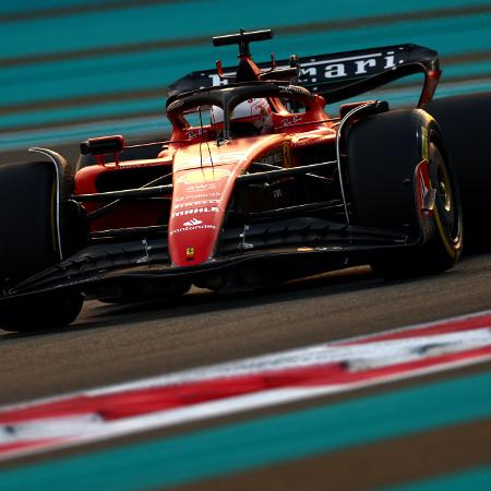 Charles Leclerc, da Ferrari, no GP de Abu Dhabi