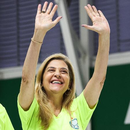 Leila Pereira comemora reeleição no Palmeiras