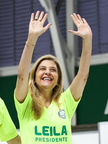 Leila Pereira está no segundo mandato como presidente do Palmeiras Leila Pereira está no segundo mandato como presidente do Palmeiras
