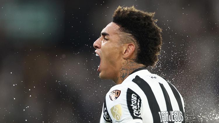Igor Jesus comemora gol do Botafogo sobre o Estudiantes em duelo da Libertadores Igor Jesus comemora gol do Botafogo sobre o Estudiantes em duelo da Libertadores