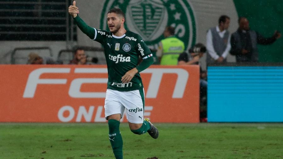 Ze Rafael comemora seu gol na estreia do Palmeiras no Campeonato Brasileiro - Marcello Zambrana/AGIF
