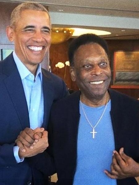 Pelé e Barack Obama - Reprodução/Twitter