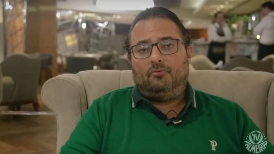 Alexandre Mattos, diretor de futebol do Palmeiras, relatou terror na viagem para a Argentina - Reprodução/TV Palmeiras