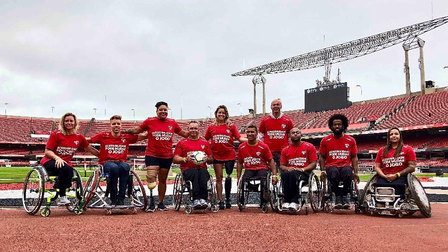 Dez atletas paralímpicos atuarão como gandulas na partida - Divulgação