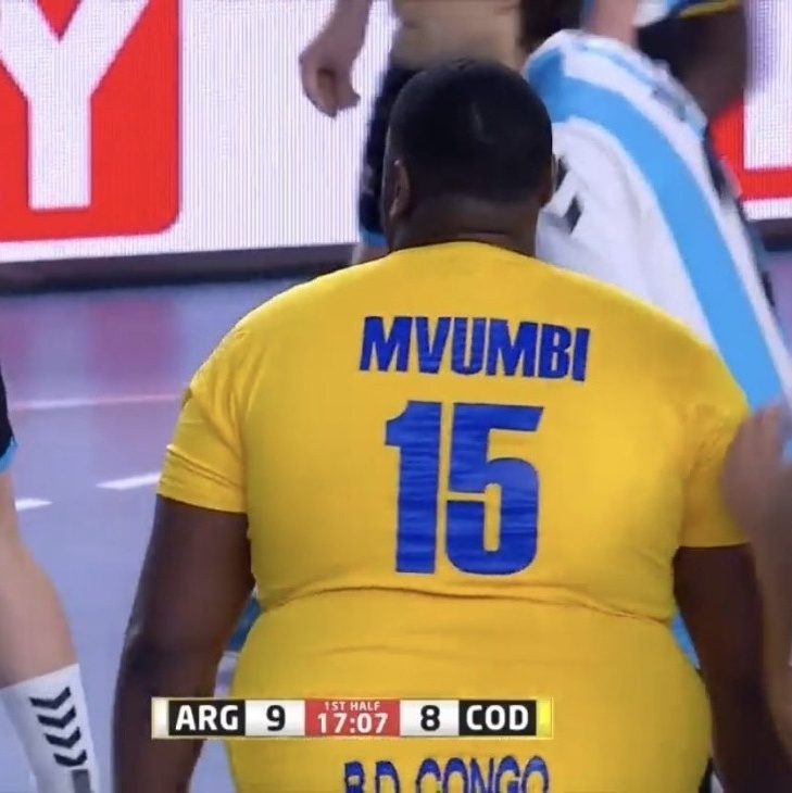 Sensação do Mundial de handebol, pivô de 130kg brilha novamente, mas vê  Congo ser eliminado, handebol