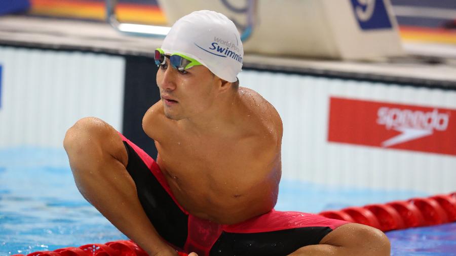 O nadador Abbas Karimi é dos refugiados selecionados para participar da Jogos Paralímpicos de Tóquio  - Catherine Ivill/Getty Images