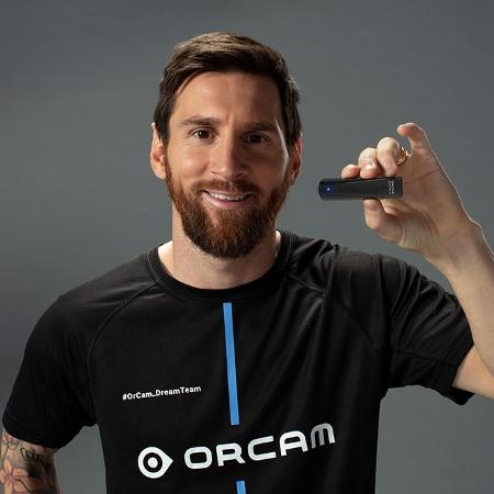 Lionel Messi, embaixador do Orcam MyEye, os "óculos falantes" - Divulgação/Mais Autonomia