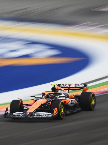 Lando Norris, da McLaren, no GP de Singapura de Fórmula 1