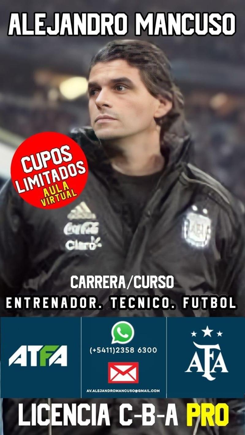 Flyer de Mancuso e a oferta dos cursos da ATFA - undefined