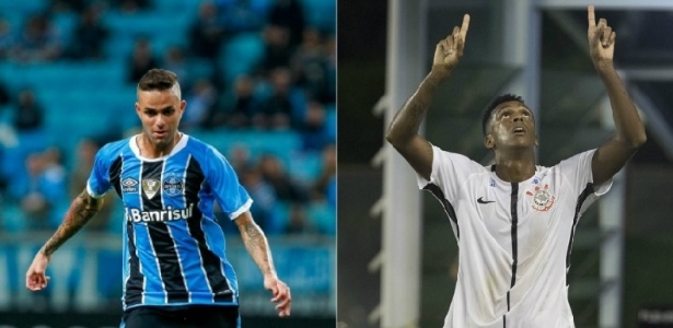 Luan e Jô: estilos diferentes e fundamentais para seus times - Lucas Uebel/Grêmio e Daniel Augusto Jr/Ag. Corinthians