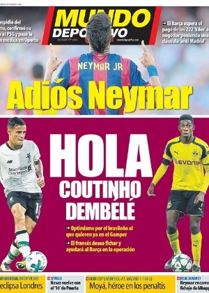 Reprodução/Mundo Deportivo Reprodução/Mundo Deportivo