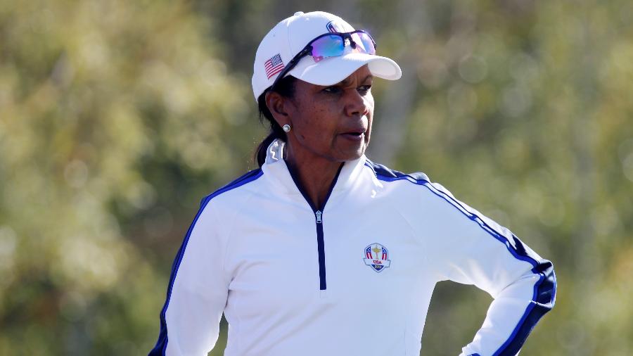 Condoleezza Rice durante partida de golfe na França - Charles Platiau/Reuters