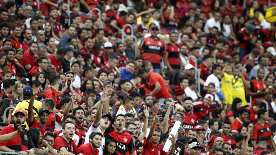 Torcida do Flamengo no Mané Garrincha em contra o Fluminense, pelo Brasileiro 2018 - Staff Images/Flamengo