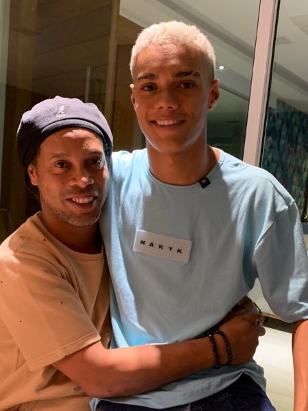 Filho de Ronaldinho, João Mendes manda mensagem para o pai  - Reprodução/Stories