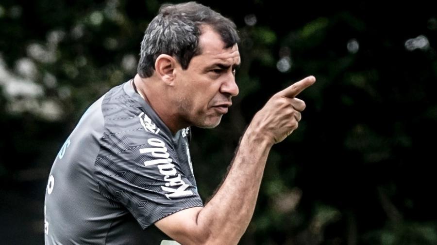 Fábio Carille comanda treino do Santos no CT Rei Pelé - Ivan Storti/Santos FC