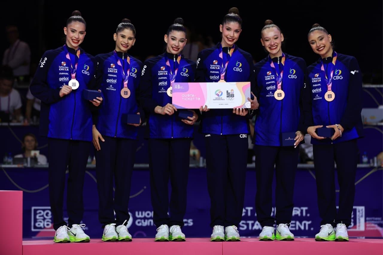 Brasil fatura o bronze no Mundial de ginástica rítmica - undefined