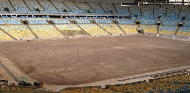 Estádio passou por troca de gramado após Olimpíada - Reprodução