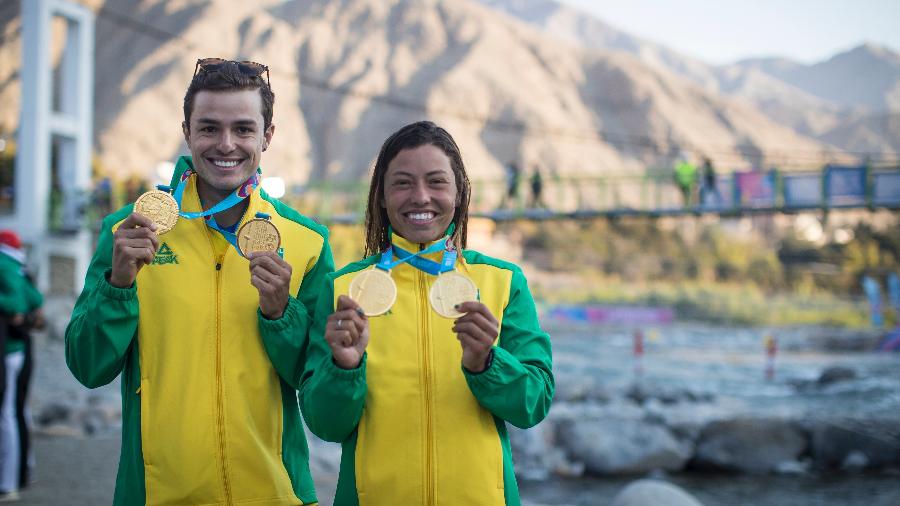 Pepê e Ana Sátila conquistaram duas medalhas de ouro cada no Pan-2019 - Jonne Roriz/COB