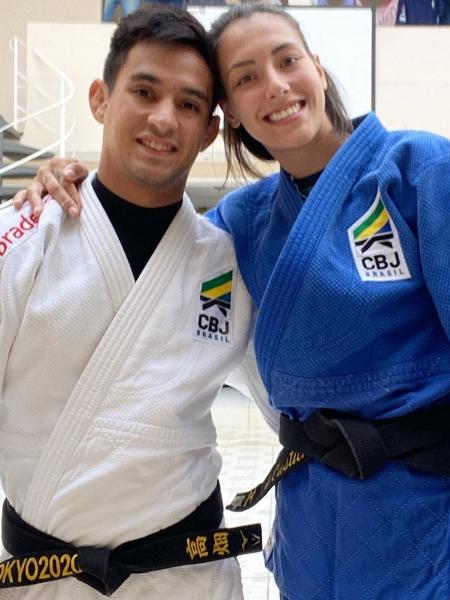 Os judocas Aléxia Castilhos e Eric Takabatake - Reprodução/Instagram