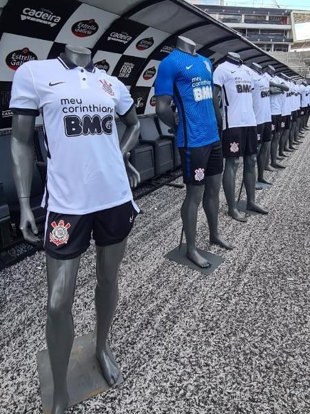 Banco BMG testou o uniforme com a logomarca preta na camiseta do Corinthians - Sarah Tonon/Banco BMG