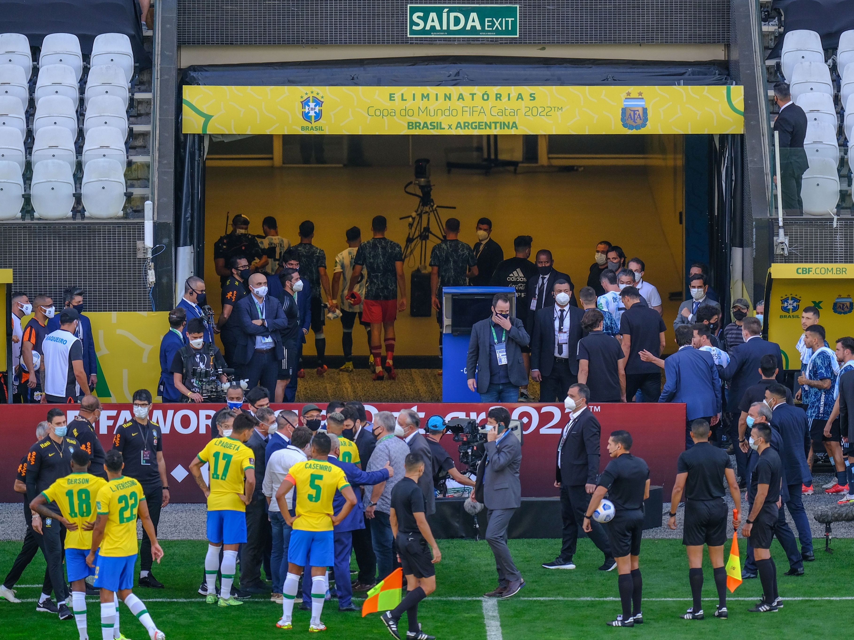 Jogo suspenso entre Brasil e Argentina que seria disputado no estádio do  Corinthians é cancelado