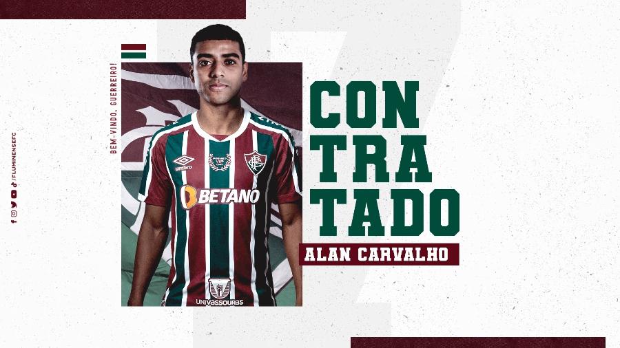 Anúncio do atacante Alan do Fluminense - Divulgação / Fluminense