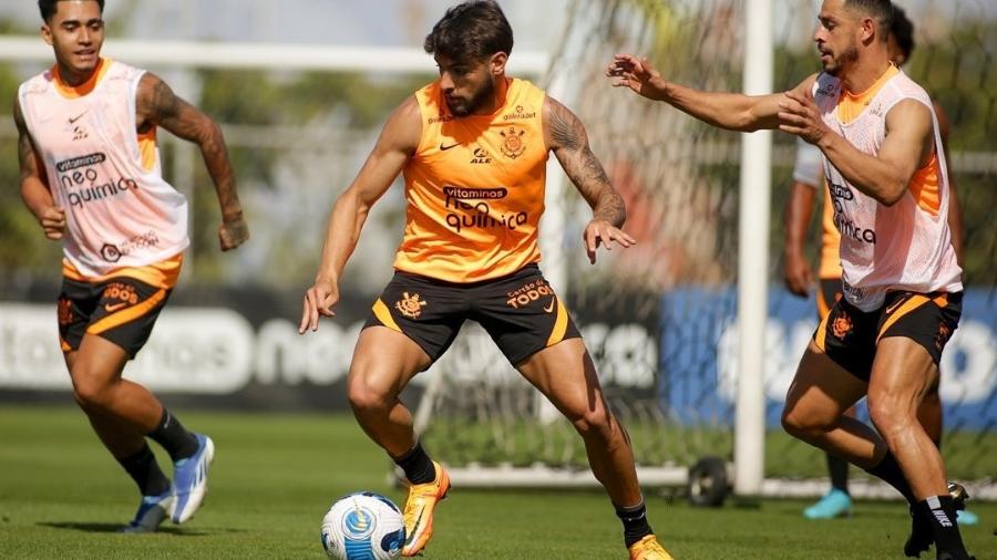 Yuri Alberto já treina com bola no Corinthians, mas não pode jogar até ser inscrito na CBF - Rodrigo Coca/Ag. Corinthians