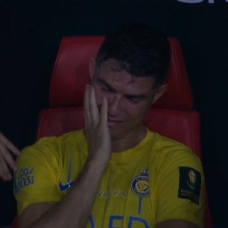 Cristiano Ronaldo chora após Al-Nassr perder final da Copa do Rei para o Al-Hilal