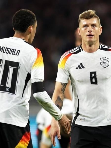 Musiala e Kroos são dois dos principais nomes da Alemanha, uma das favoritas da Eurocopa