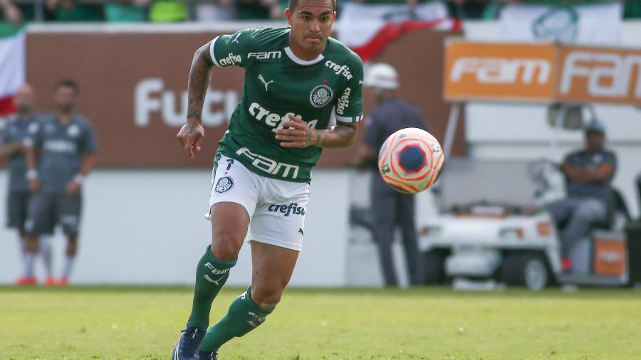 Dudu durante partida do Palmeiras - Marcello Zambrana/AGIF
