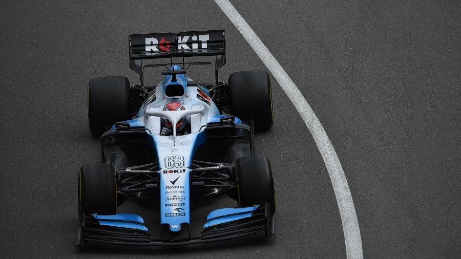 George Russel, da Williams, fica em segundo lugar no treino classificatório do GP da Bélgica - Andrea Diodato/NurPhoto via Getty Images