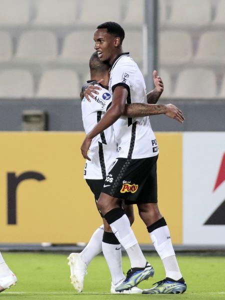 Atacante do Corinthians, Cauê marcou o segundo gol contra o Sport Huancayo, pela Sul-Americana - Rodrigo Coca/Agência Corinthians