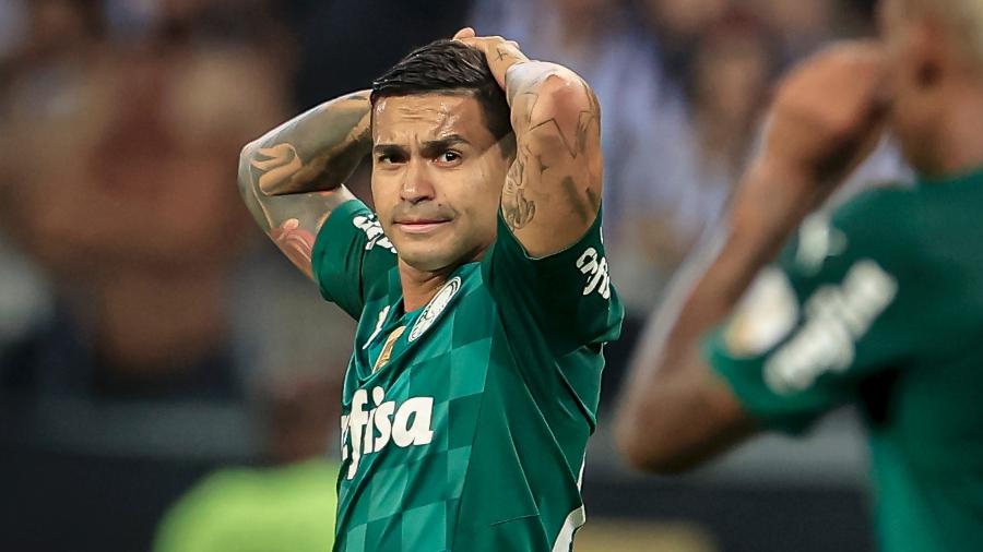 Dudu, do Palmeiras, na partida contra o Atlético-MG, pela Libertadores - Staff Images / CONMEBOL