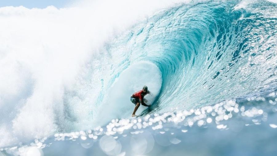 Italo Ferreira durante a etapa de Pipeline, ho Havaí - WSL