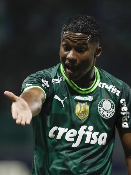 Endrick, do Palmeiras, em jogo contra a Inter de Limeira pelo Paulistão - RICARDO MOREIRA/ZIMEL PRESS/ESTADÃO CONTEÚDO