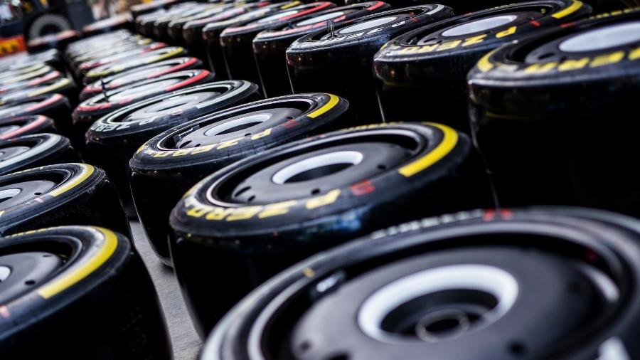 Pneus da Pirelli, fornecedora única da Fórmula 1 desde a temporada 2011 - Pirelli