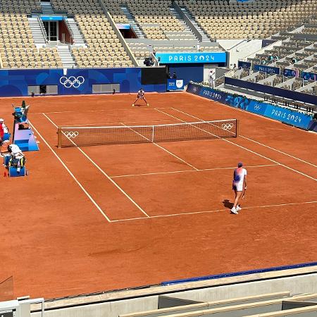 Bia Haddad treina com Iga Swiatek em Roland Garros