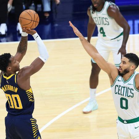 Pacers derrota Celtics e tira invencibilidade da equipe de Boston - Justin Casterline / GETTY IMAGES NORTH AMERICA / Getty Images via AFP