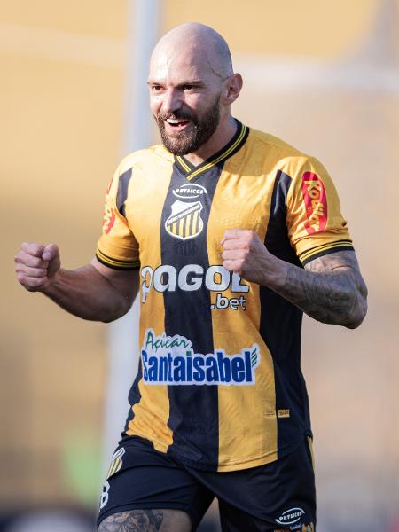 Comemoração do gol de Marlon, do Novorizontino, contra o Cuiabá, pela Série B Comemoração do gol de Marlon, do Novorizontino, contra o Cuiabá, pela Série B