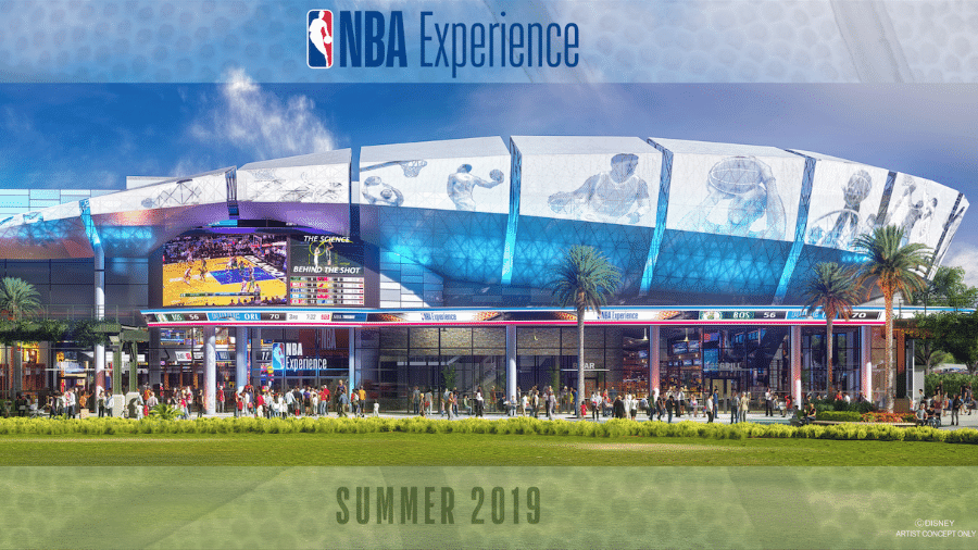 NBA Experience deve ser inaugurada a partir da metade de 2019 - Disney/Reprodução