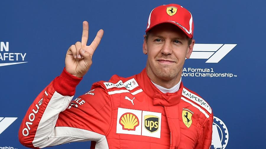 Sebastian Vettel foi superado por Hamilton no treino classificatório - JOHN THYS/AFP