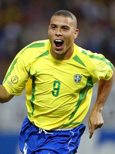 Ronaldo comemora gol marcado na Copa do Mundo de 2002 - Pressefoto Ulmer\ullstein bild via Getty Images