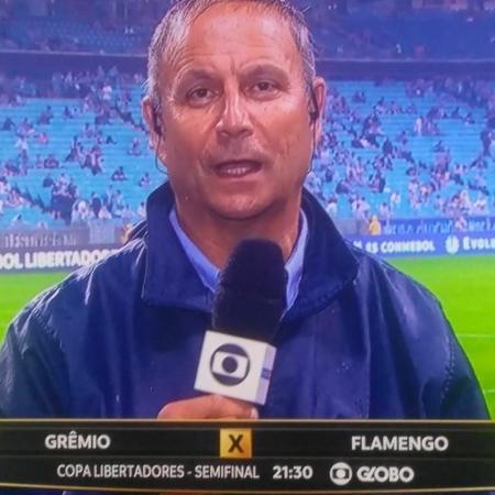 Júlio César Santos, réporter da RBS TV - Reprodução/SporTV