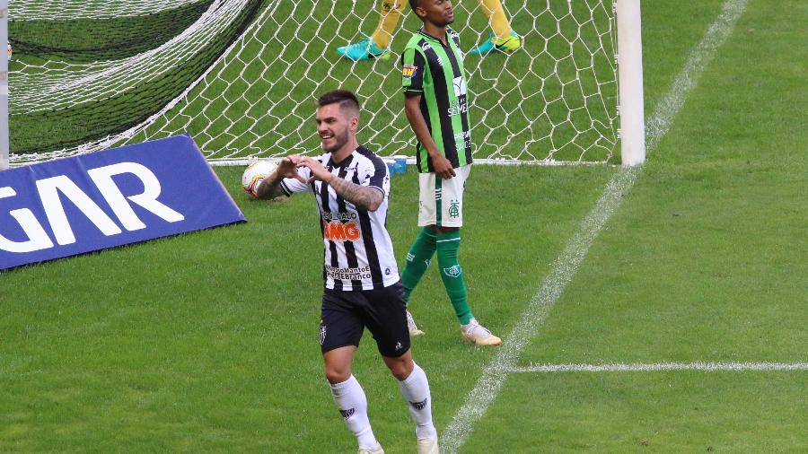 Nathan marcou seu terceiro gol nos últimos três jogos do Galo - Fernando Moreno/AGIF