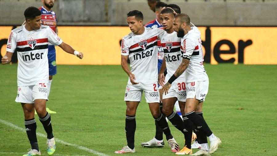 São Paulo empatou por 3 a 3 com o Fortaleza no jogo de ida das oitavas de final da Copa do Brasil 2020 - Kely Pereira/AGIF